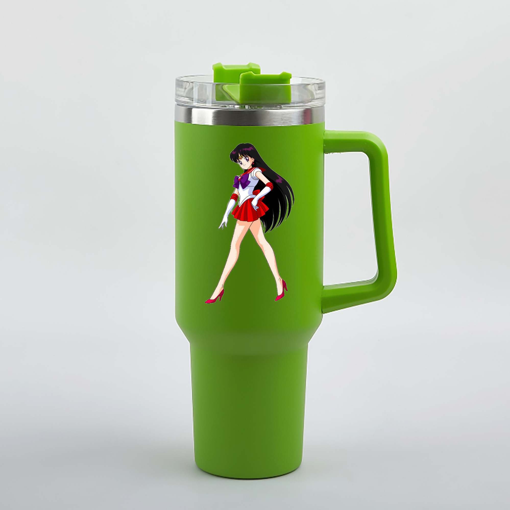 （画像用） 美少女戦士セーラームーン 火野レイ ひの レイ Sailor Moon Hino Rei （セーラーマーズ,Sailor Mars） 1200mL車用タンブラー（カラープリント）